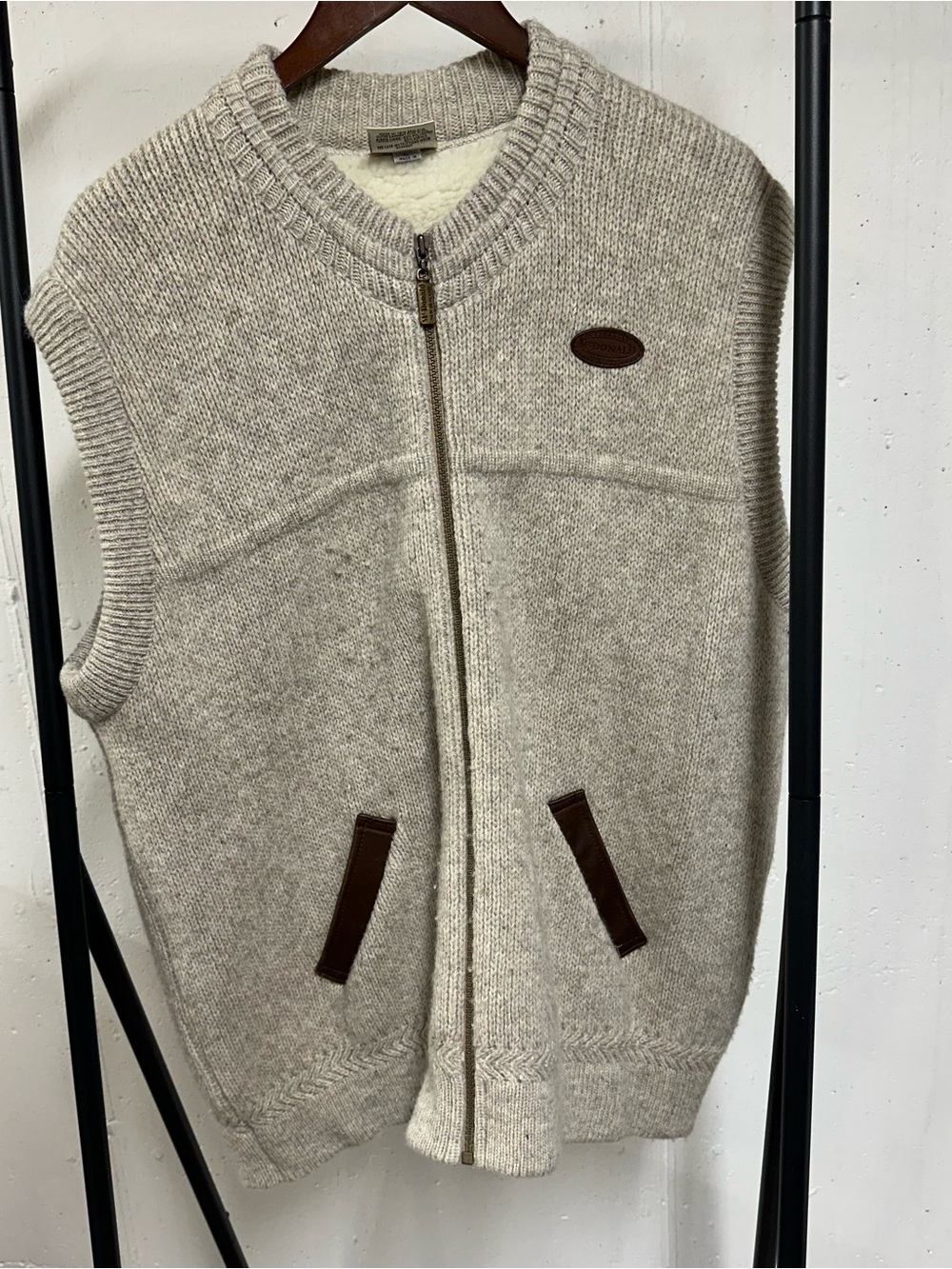 Vintage McDonald of New Zealand Wo Zip Sweater Vest